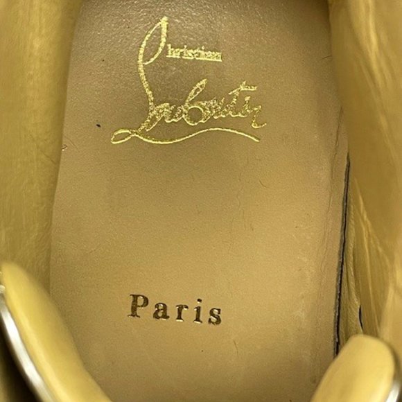 CHRISTIAN LOUBOUTIN BIP BIP WOMAN ORLATO FLAT GLITTER SNEAKERS - Picture 7 of 7